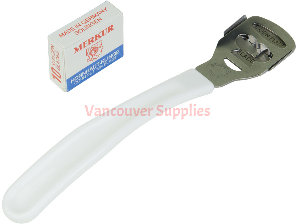Foot blade clearance for hard skin